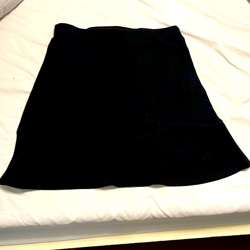 Loft XS Black Mini fit & flare skirt